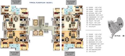 Project Image of 1025.0 - 1260.0 Sq.ft 2 BHK Apartment for buy in Mantri Serenity