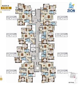 Project Image of 595.78 - 1103.41 Sq.ft 2 BHK Apartment for buy in Krishnaiah Bollineni Zion