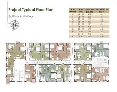 Project Image of 379.0 - 1062.0 Sq.ft 1 BHK Apartment for buy in Lakeview Apartment