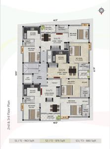 Project Image of 876.0 - 1398.0 Sq.ft 2 BHK Apartment for buy in Sai Mugesh Flats Phase 1