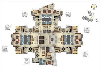 Project Image of 950.0 - 1740.0 Sq.ft 2 BHK Apartment for buy in Mantri Webcity