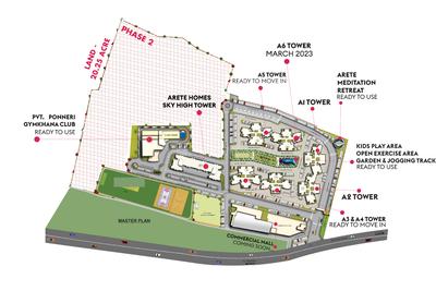 Project Image of 1008.0 - 1787.0 Sq.ft 2 BHK Apartment for buy in Prime Arete Homes Blocks A3 A4 A5 And A6