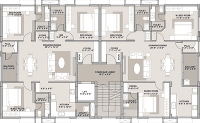 Project Image of 1530.0 - 1770.0 Sq.ft 3 BHK Apartment for buy in Kapis Siyaram