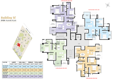 Project Image of 675.55 - 1107.19 Sq.ft 2 BHK Apartment for buy in Rama Celestial City Phase II Building A E H