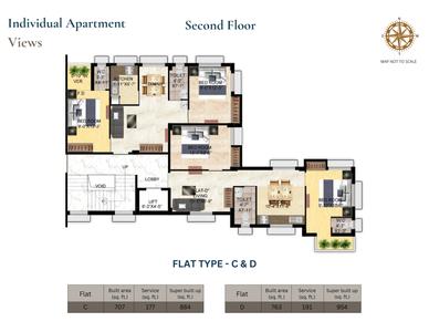 Project Image of 883.0 - 1254.0 Sq.ft 2 BHK Apartment for buy in Dishari Enclave