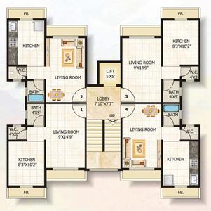 Project Image of 680 Sq.ft 1 BHK Apartment / Flat for sale in Neral for Rs. 2800000