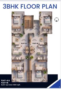 Project Image of 0.0 - 1480.0 Sq.ft 3 BHK Apartment for buy in Pilarix Salasar Apartment