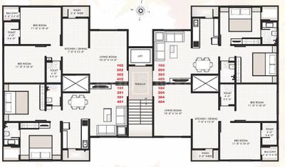 Project Image of 970.0 - 2500.0 Sq.ft 2 BHK Apartment for buy in Akshar Upvan