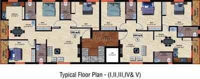 Project Image of 0.0 - 1420.0 Sq.ft 3 BHK Apartment for buy in Aliyah Malliga Castle
