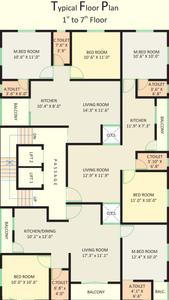 Project Image of 383.63 - 507.95 Sq.ft 2 BHK Apartment for buy in Om Radha Krishna Complex