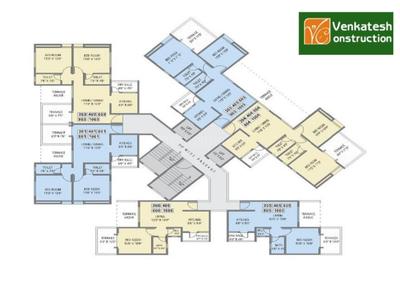 Project Image of 471.0 - 693.0 Sq.ft 1 BHK Apartment for buy in Venkatesh Paradise Phase 2