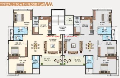Project Image of 1603.0 - 2076.0 Sq.ft 3 BHK Apartment for buy in Genesis Advait Apartment