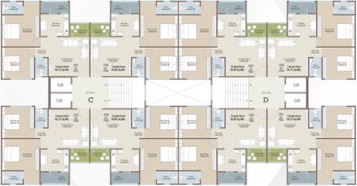 Project Image of 660.9 - 665.75 Sq.ft 2 BHK Apartment for buy in Gopinathji Bansi Residency