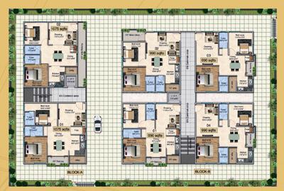 Project Image of 988.88 - 1074.99 Sq.ft 2 BHK Apartment for buy in R N Enclave