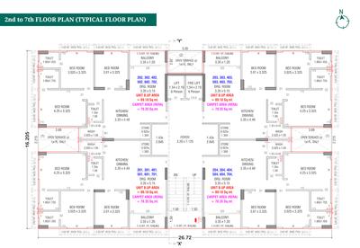 Project Image of 843.35 - 849.81 Sq.ft 3 BHK Apartment for buy in Maruti Shantam