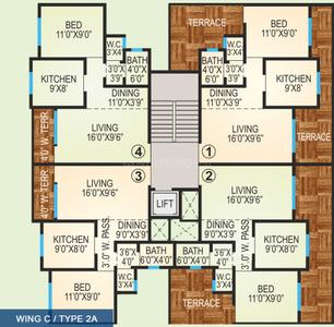 Project Image of 965 Sq.ft 2 BHK Apartment / Flat for sale in Virar West for Rs. 6500000