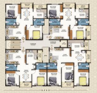 Project Image of 1006.0 - 1272.0 Sq.ft 2 BHK Apartment for buy in Spoorthi Samrudhi