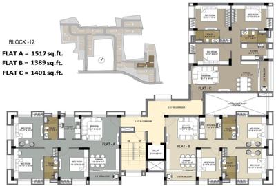 Project Image of 1214.0 - 1517.0 Sq.ft 2 BHK Apartment for buy in Sanjeeva Shree
