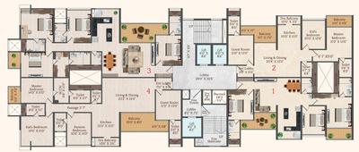 Project Image of 1256.0 - 1815.0 Sq.ft 3 BHK Apartment for buy in P K Canopus
