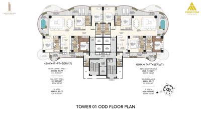 Project Image of 1722.9 - 4591.25 Sq.ft 3 BHK Apartment for buy in Venus Capital Heights