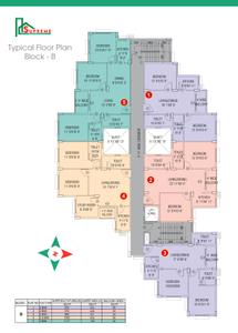 Project Image of 868 Sq.ft 3 BHK Apartment / Flat for sale in Kaikhali for Rs. 5800000
