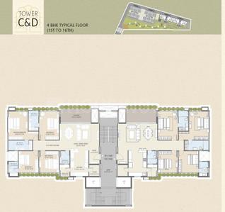 Project Image of 1360.45 - 3305.06 Sq.ft 3 BHK Apartment for buy in Greenwoods Aaranya