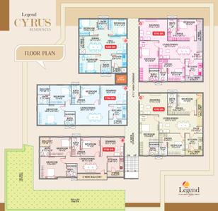 Project Image of 1260.0 - 1910.0 Sq.ft 3 BHK Apartment for buy in Legend Cyrus