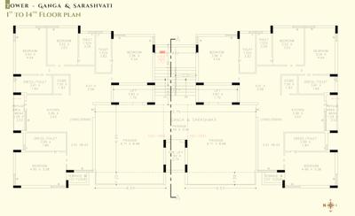 Project Image of 1486.28 - 1522.45 Sq.ft 4 BHK Apartment for buy in Shree Pavitram Prayag
