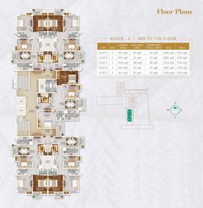 Project Image of 1260 Sq.ft 3 BHK Apartment / Flat for sale in Dharapur for Rs. 8700000
