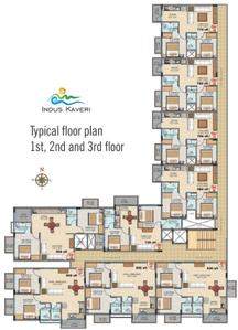 Project Image of 640.0 - 950.0 Sq.ft 2 BHK Apartment for buy in Indus Kaveri
