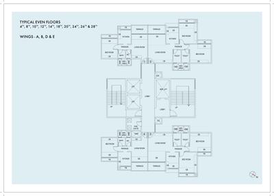 Project Image of 850 Sq.ft 2 BHK Apartment / Flat for sale in Ghansoli for Rs. 19000000