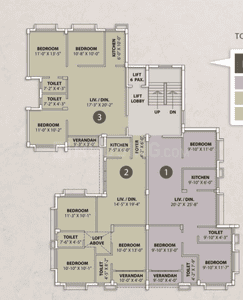 Project Image of 800.0 - 1360.0 Sq.ft 2 BHK Apartment for buy in Tirupati Paradise