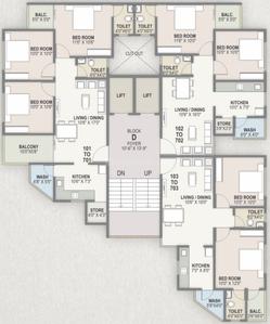 Project Image of 606.0 - 860.0 Sq.ft 2 BHK Apartment for buy in Corus Exotica