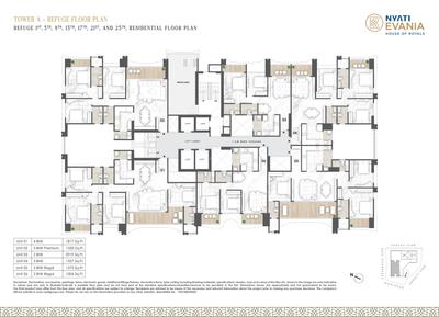 Project Image of 781.89 - 1611.03 Sq.ft 2 BHK Apartment for buy in Nyati Evania