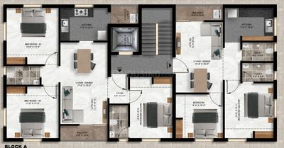 Project Image of 760.0 - 1090.0 Sq.ft 2 BHK Apartment for buy in Naaghappa Driti