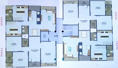 Project Image of 0.0 - 603.0 Sq.ft 2 BHK Apartment for buy in Dwarkesh Residency Tower C