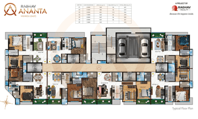Project Image of 423.0 - 934.0 Sq.ft 1 BHK Apartment for buy in Raghav Ananta
