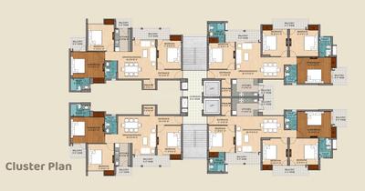 Project Image of 895.99 - 1131.39 Sq.ft 3 BHK Apartment for buy in Ozone GSP Divine Homes
