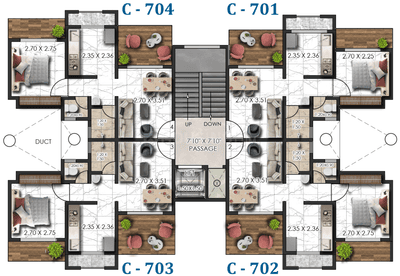 Project Image of 469.0 - 831.0 Sq.ft 1 RK Apartment for buy in SP Residency