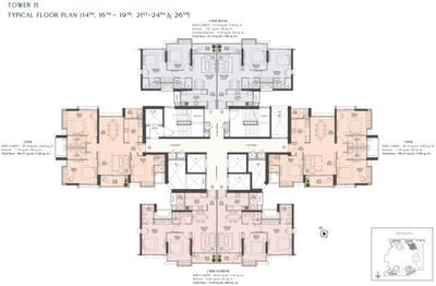 Project Image of 450.0 - 1150.0 Sq.ft 1 BHK Apartment for buy in Raheja Jade City