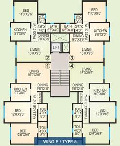 Project Image of 965 Sq.ft 2 BHK Apartment / Flat for sale in Virar West for Rs. 6500000