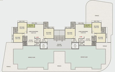 Project Image of 1364.0 - 1376.0 Sq.ft 3 BHK Apartment for buy in Aarna 48
