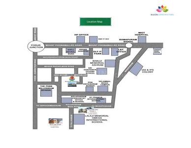 Project Image of 1250 Sq.ft 3 BHK Apartment / Flat for sale in Kolapakkam for Rs. 11000000