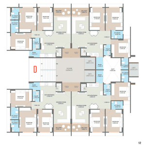 Project Image of 622.48 - 853.58 Sq.ft 2 BHK Apartment for buy in Swami Prominence