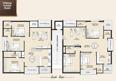 Project Image of 0.0 - 1956.0 Sq.ft 3 BHK Apartment for buy in Satya Elite Homes