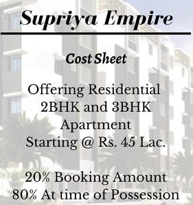 Project Image of 1040.0 - 1345.0 Sq.ft 2 BHK Apartment for buy in Supriya Empire