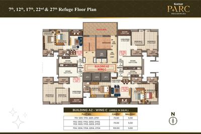 Project Image of 834.0 - 1168.0 Sq.ft 2 BHK Apartment for buy in Kumar Parc Residences