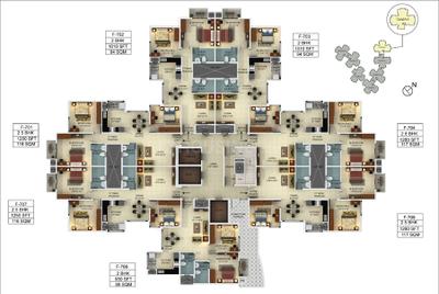 Project Image of 950.0 - 1740.0 Sq.ft 2 BHK Apartment for buy in Mantri Webcity