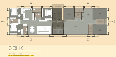 Project Image of 2125.0 - 2580.0 Sq.ft 4 BHK Apartment for buy in Oriana Residency