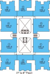 Project Image of 1080.0 - 1159.0 Sq.ft 3 BHK Apartment for buy in Galaxy Cloud Space